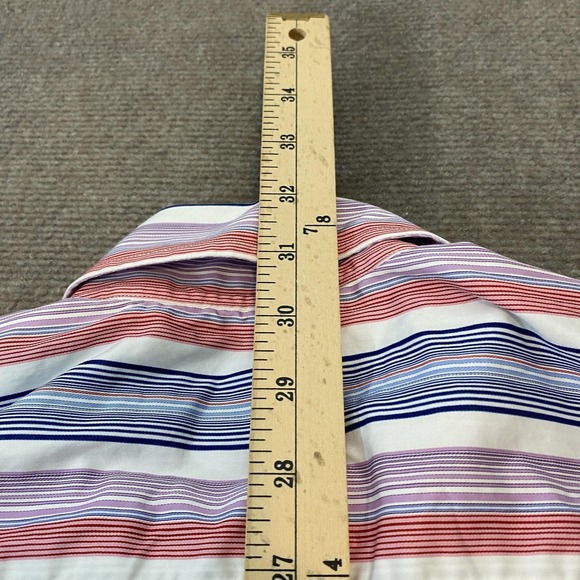 Robert Talbott Carmel Shirt Mens Large Multicolor Striped Button Down Cotton - Picture 8 of 9